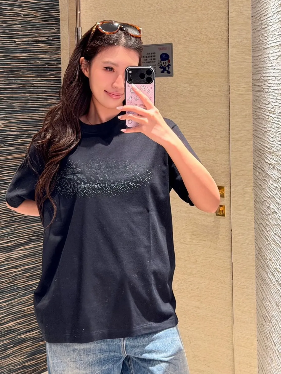 Louis Vuitton/Louis Vuitton Iron-On Letter Short Sleeve